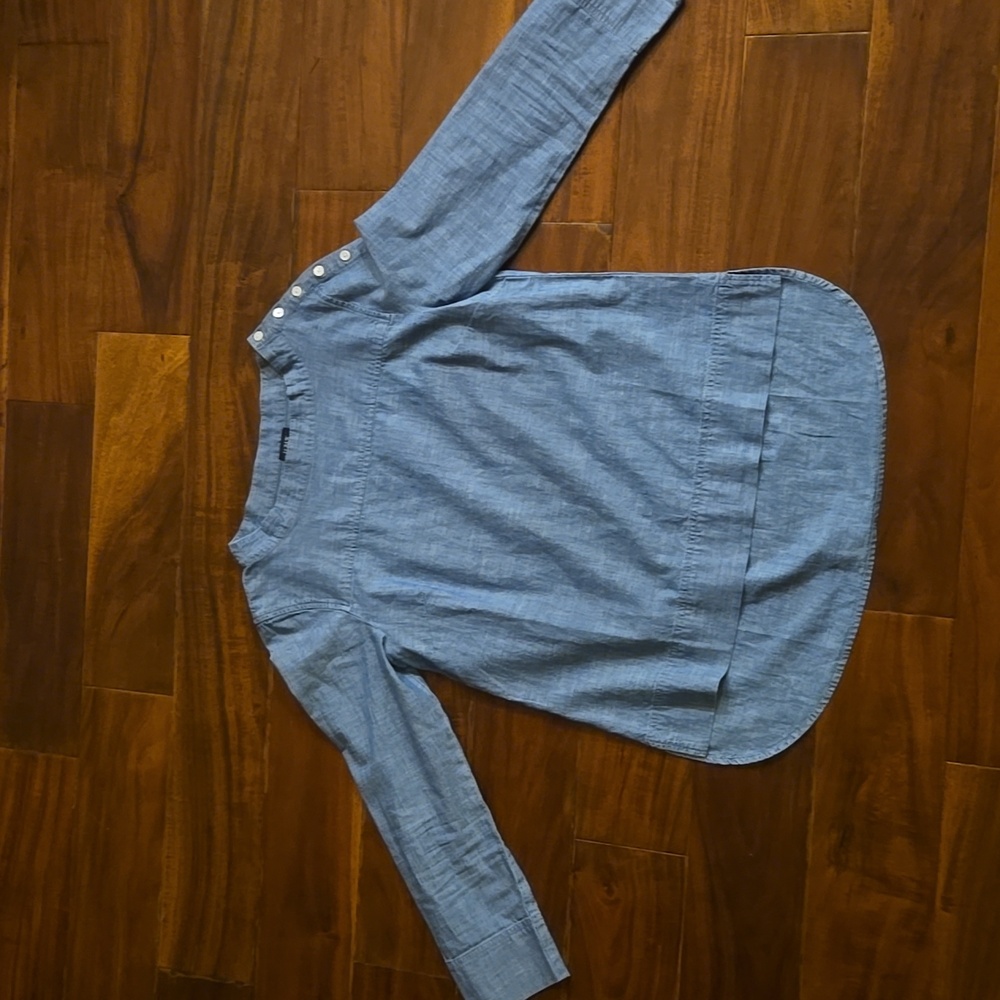 Blue Womens Long Sleeve Shirt